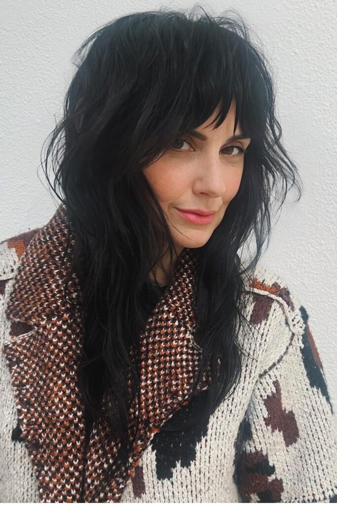 Shaggy Layers with Bangs.